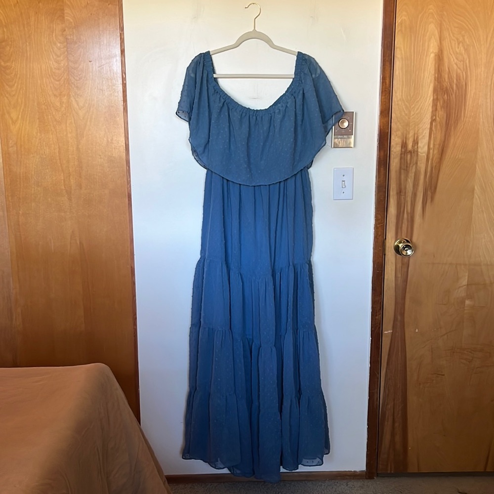 Baltic Born Swiss Dot Maxi Dress- NWT- XL